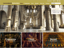 Tablet Screenshot of laurenskerkrotterdam.nl
